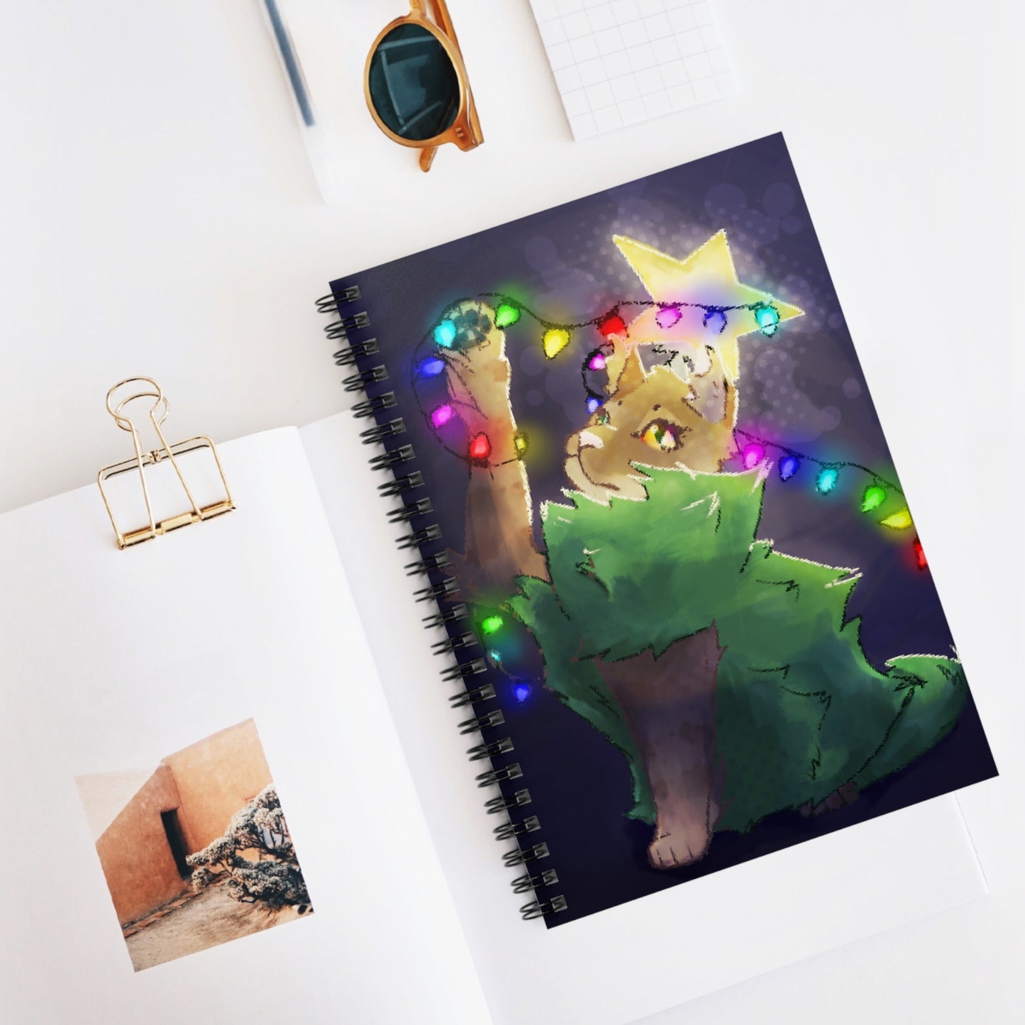 Christmas Cat Notebook