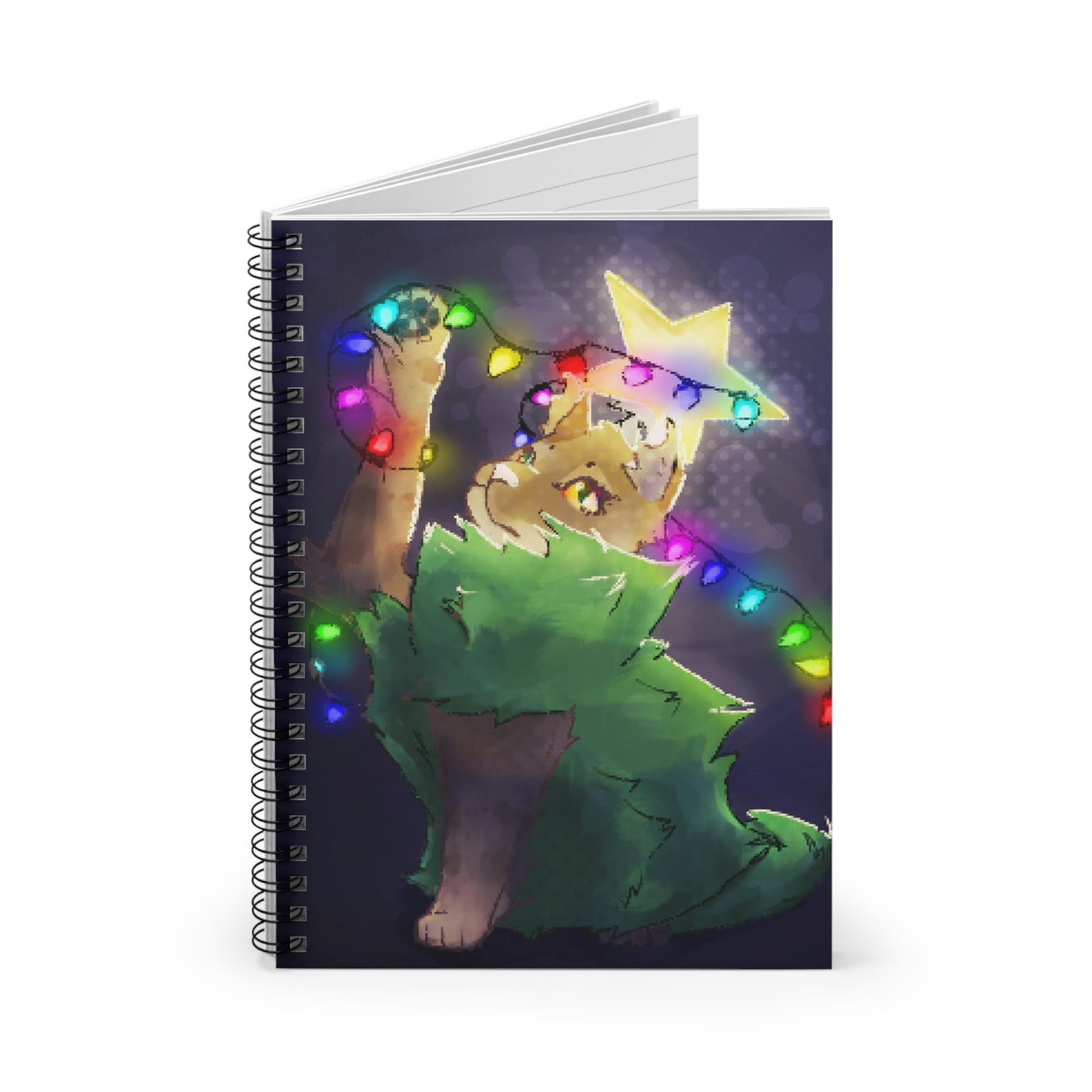 Christmas Cat Notebook